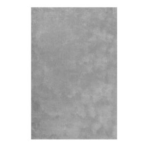 Alfombra suave en poliéster microfibra gris claro 120x170