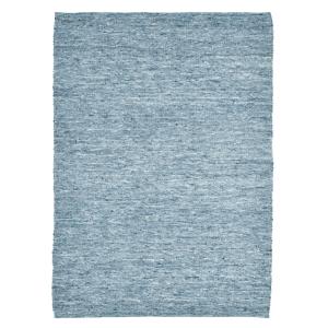 Alfombra tejida a mano de lana virgen - Azul 140x200 cm