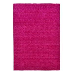 Alfombra tejida a mano de lana virgen - rosa oscuro, 060x09…