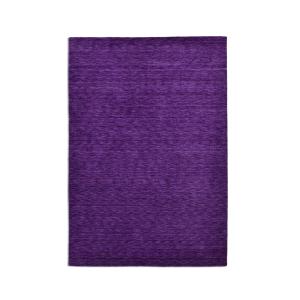 Alfombra tejida a mano de lana virgen - violeta, 040x060 cm