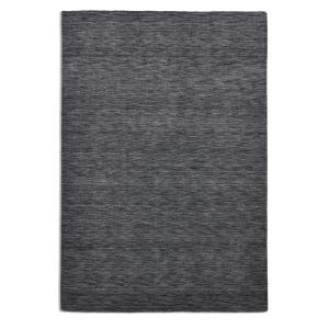 Alfombra tejida a mano en lana virgen - gris oscuro - 40x60…