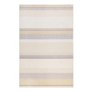 Alfombra tejida con diseño beige y marrón para salón 120x17…