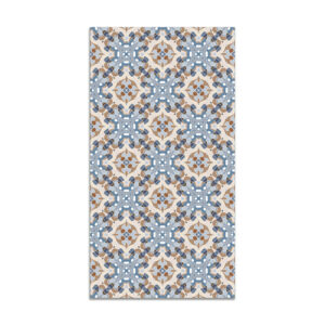 Alfombra vinílica azulejo oriental azul 160x230 cm