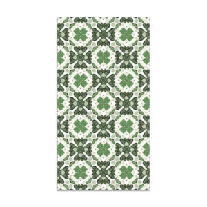 Alfombra vinílica hidráulico oriental mosaico verde 40x80 c…