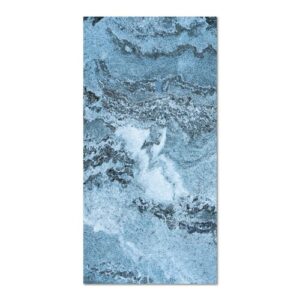 Alfombra vinílica mármol azul 100x140 cm