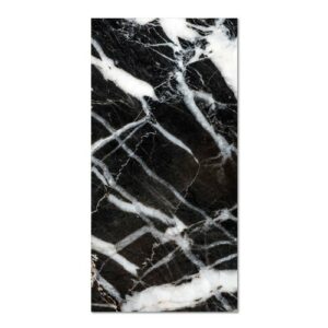 Alfombra vinílica mármol negro 80x150 cm