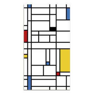 Alfombra vinílica Mondrian 100x140 cm