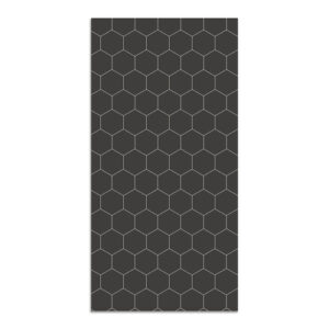 Alfombra vinílica mosaico hexágonos gris 100x140 cm