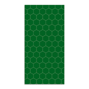 Alfombra vinílica mosaico hexágonos verde 140x200 cm