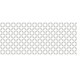 Alfombra vinílica motivos gris 175x74cm