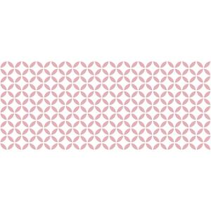 Alfombra vinílica motivos rosa 175x74cm