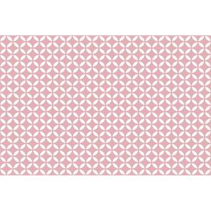 Alfombra vinílica motivos rosa 196x130cm