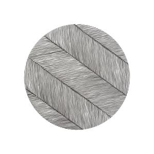 Alfombra vinílica multiusos color gris antracita/negro diám…