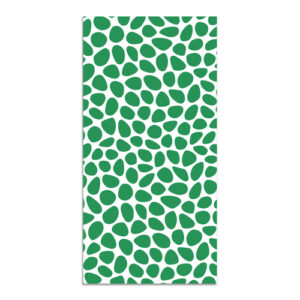 Alfombra vinílica patrón empedrado verde 40x80 cm