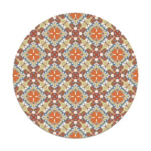 Alfombra vinilo redonda hidráulico oriental mosaico origina…