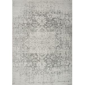 Alfombra vintage oriental gris/blanco 160x220