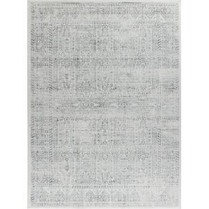 Alfombra vintage oriental gris/marfil 120x170