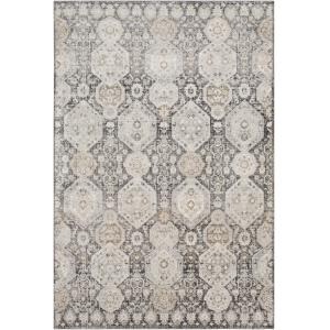 Alfombra vintage oriental negro/beige 160x220