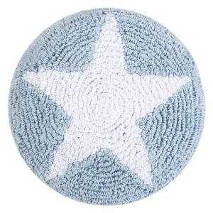 Almohada infantil, funda de algodón lavable 30x30 cm - azul