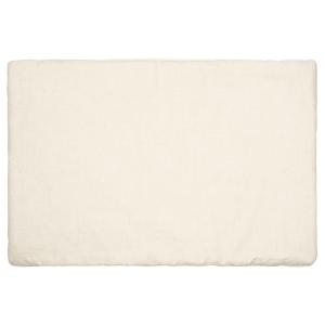 Almohada plana reversible de lino lavado Beige 60 x 40 cm