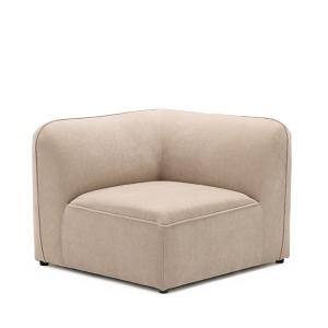 Ángulo reversible para sofá modular de tela - beige