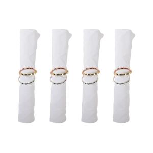 Anillos de servilleta 3 bandas - set de 4