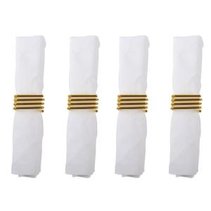 Anillos de servilleta cuadrados - set de 4
