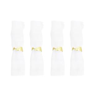 Anillos para servilletas peces dorados - set de 4