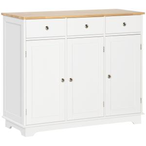 Aparador de cocina 101x40x85 cm blanco