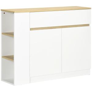 Aparador de cocina 110x29.5x82 cm blanco