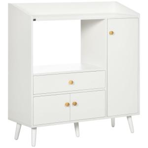 Aparador para microondas 90x30x94 cm blanco
