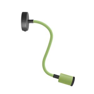 Aplique articulado de luz difusa verde de 30 cm