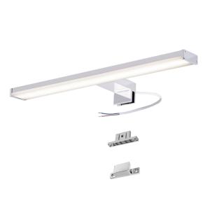 Aplique baño aluminio cromo led 10w 40cm 4000k ip44