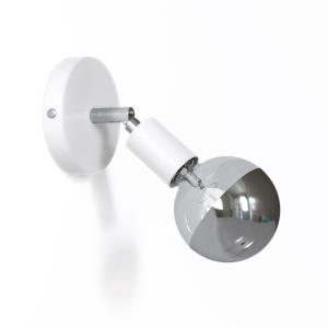 Aplique con articulación orientable blanco mate