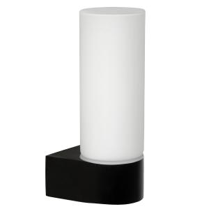 Aplique de baño en vidrio negro y blanco 16,3cm