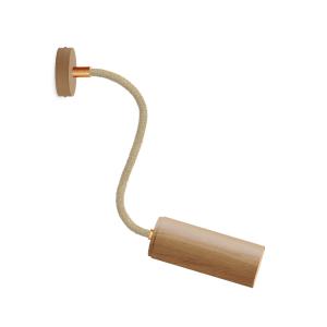 Aplique de madera con extensión de 30 cm