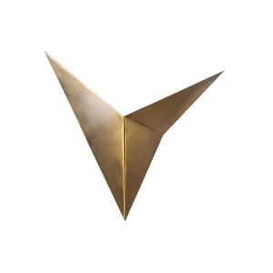 Aplique de metal dorado h34 cm