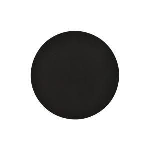 Aplique de pared circular negro con 2 puntos de luz