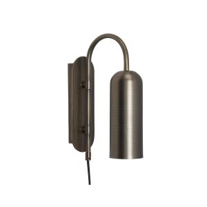 Aplique de pared de latón bruñido