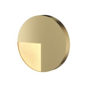 Aplique de pared led 6w moderno y elegante circular dorado…