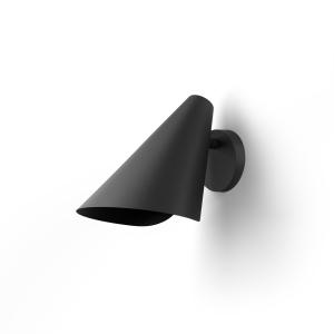 Aplique de pared orientable en negro