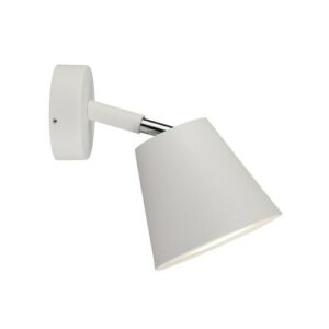 Aplique de pared para baño orientable blanco y protección a…