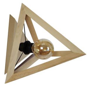 Aplique de pared  tosel ,madera, natural  ,a18xd 25x p 25cm