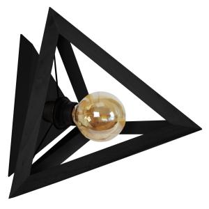 Aplique de pared  tosel ,madera, negro ,a 18xd 25x p 25cm