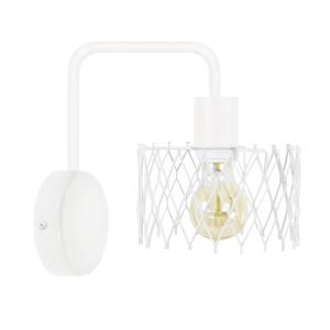 Aplique de pared  tosel ,metal,blanco,a 22xd16x p 16cm