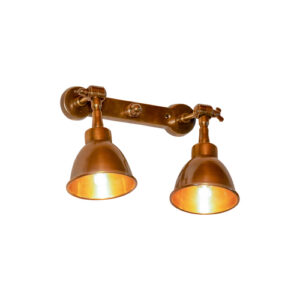 Aplique doble en metal dorado