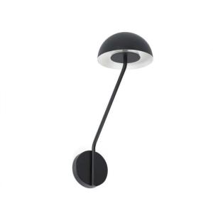 Aplique led en metal negro 41cm