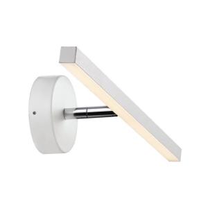 Aplique led para baño en metal blanco 40cm