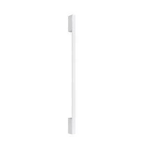 Aplique longitudinal en aluminio, blanco l: 4cm