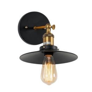 Aplique metal y vidrio  22 cm